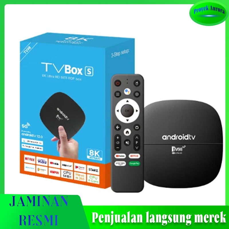 Flash Sale TV98 TV BOX 2.4G / 5G dual-band Wifi H313 Mendukung BT Android 13 TV BOX/TV Box