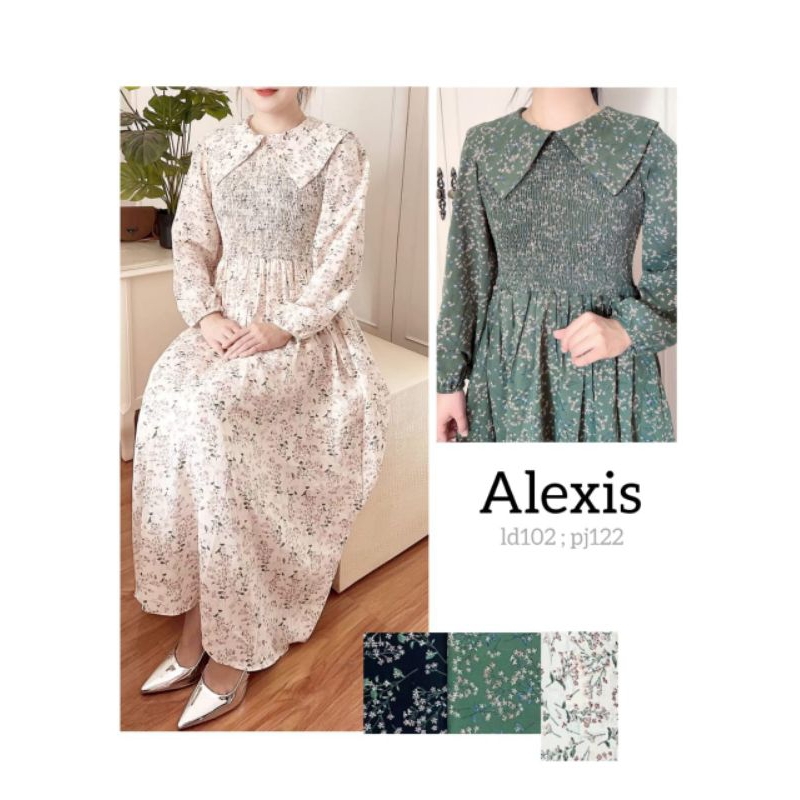 dress ceruty import bkk model yuna