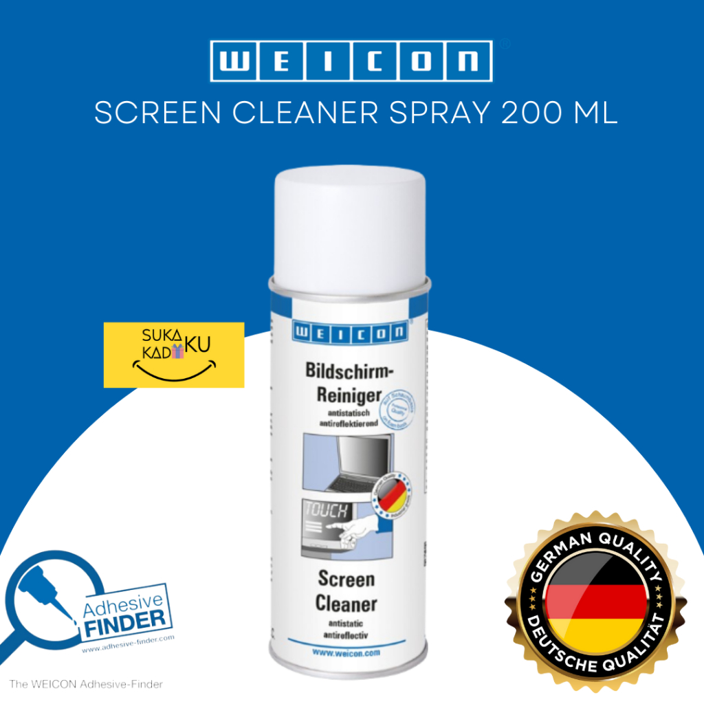WEICON Screen Cleaner 200ml Cairan Spray Pembersih Layar Monitor Laptop HP