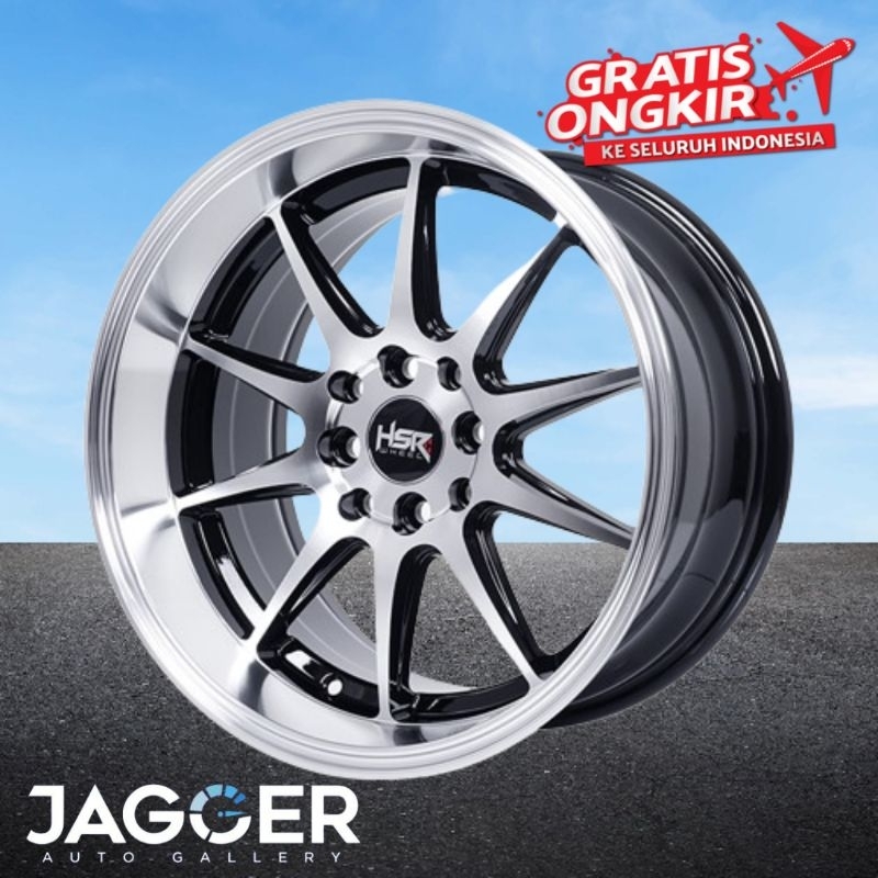 Velg mobil ring 16 celong hsr tribe lebar 7-8,5 h8x100/114,3