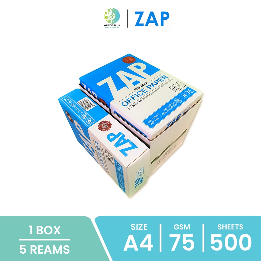 

ZAP Kertas HVS A4 75 gsm 1 BOX 1 DUS