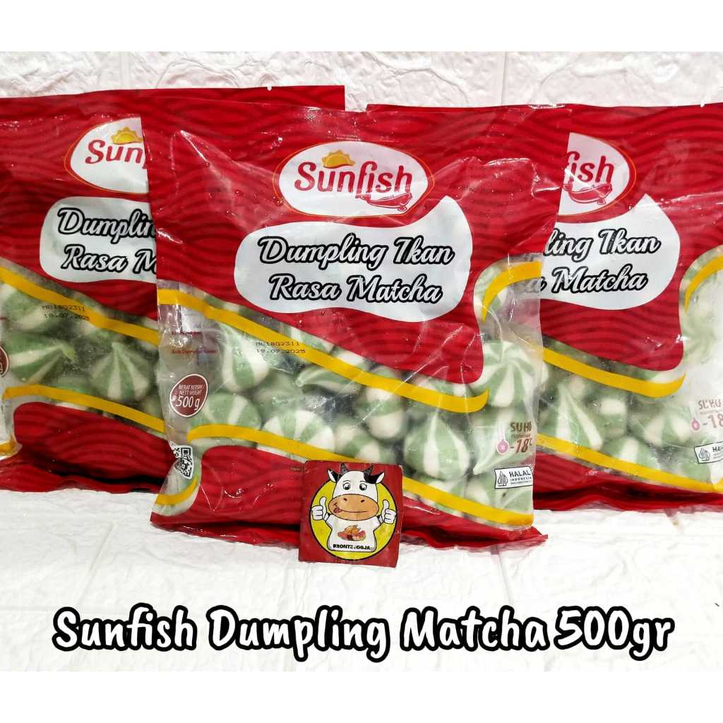 

SUNFISH DUMPLING MATCHA 500GR-FROZEN FOOD-BRONTZ JOGJA