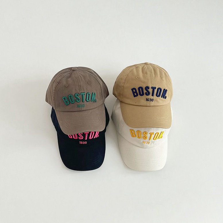 HHM982  26 tahun  Topi baseball anak unisex Boston  topi anak lakilaki dan perempuan santai