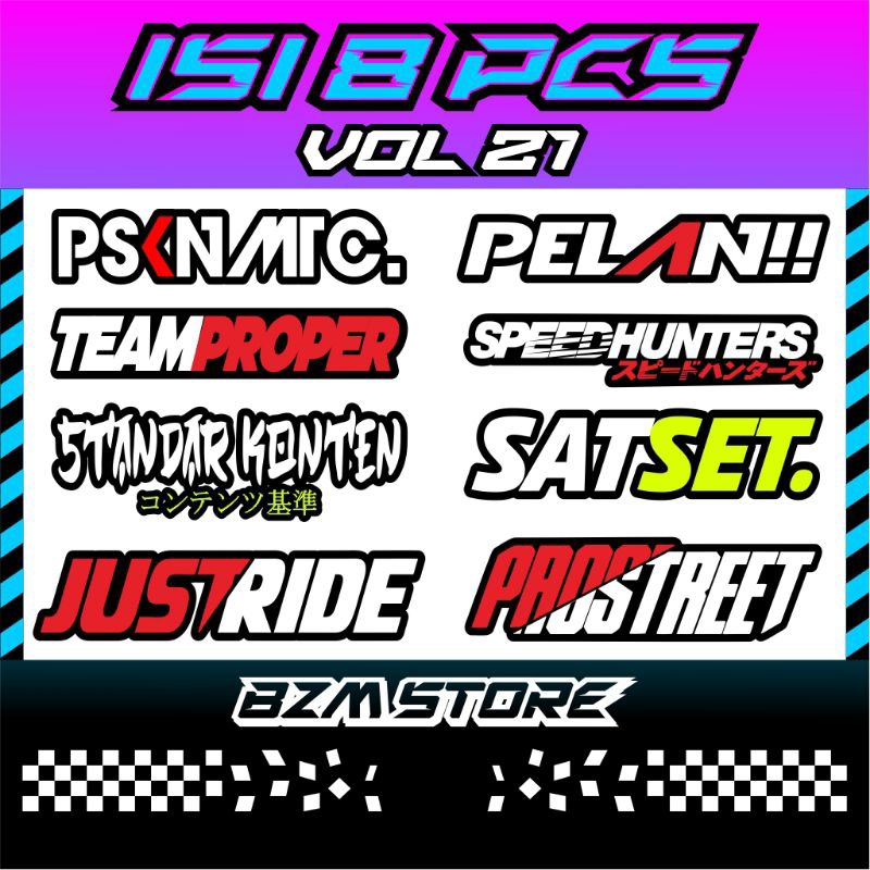 

Stiker Vol21 Isi 8pcs Original