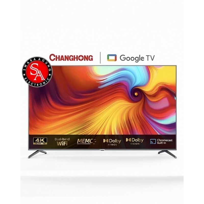 Led UHD Android TV 65 Inch Changhong Type: 65H7 (Khusus Daerah Medan)