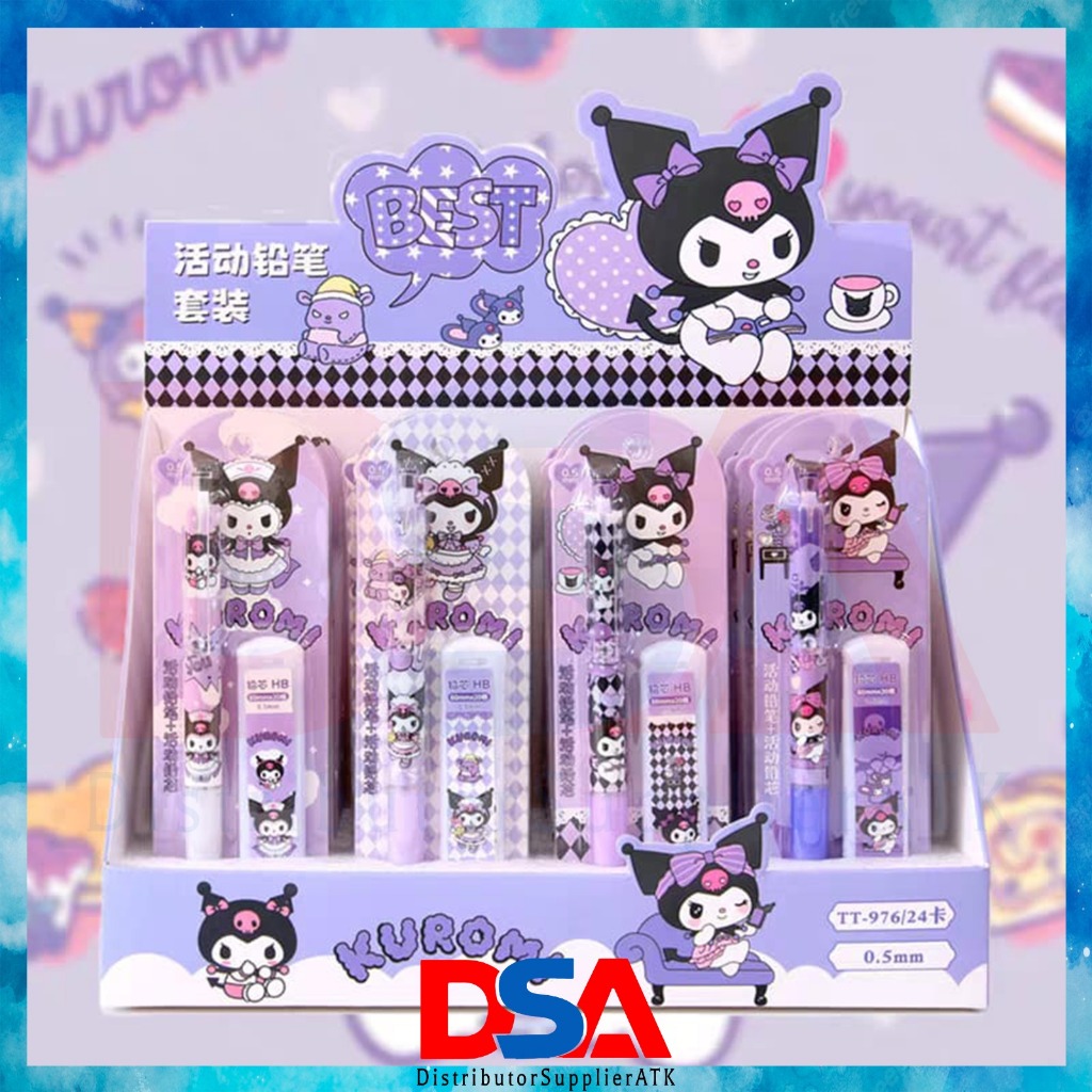 

PENSIL MEKANIK MOTIF KUROMI CUTE PENSIL ISI ULANG PENSIL CETEK MEKANIK LUCU