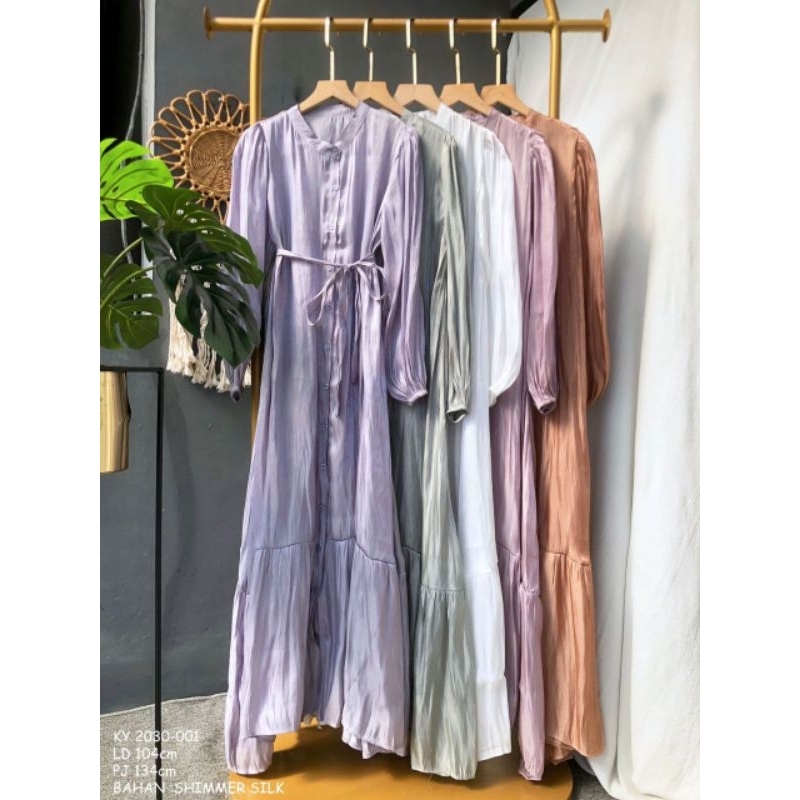 NamyaOutfit Jasmin Dress | Gamis Shimmer Silk | Dress Shimmer Silk