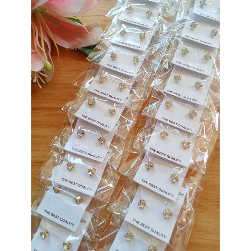 ANTING KOREA/ANTING TUSUK PLASTIK/ANTING PERMATA DN0088