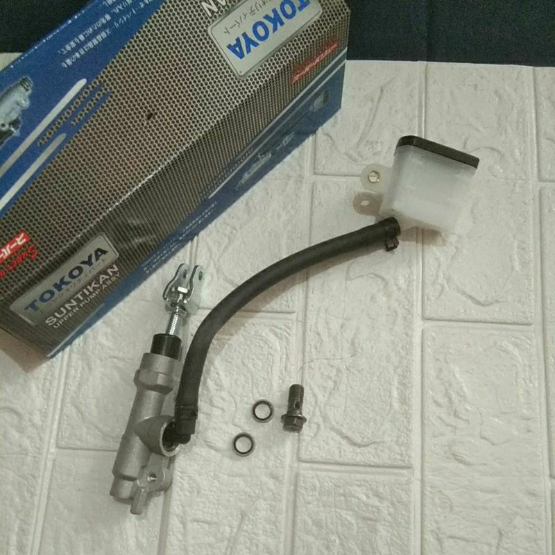 Master rem belakang klx dtracker 150 plus baut, tonjokan pompa master rem belakang klx 150