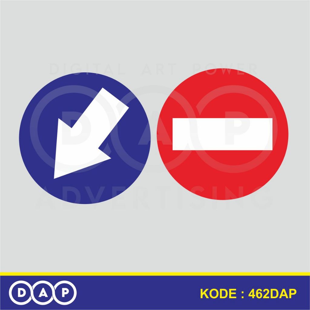 

462 - STIKER RAMBU JALAN - VINYL - TERBAIK