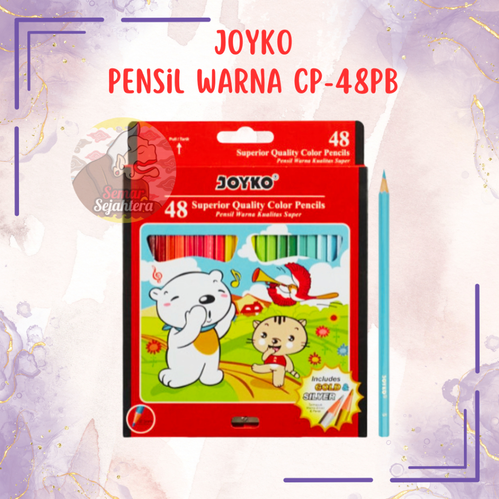 

[SET] PENSIL WARNA JOYKO 48 WARNA CP-48PB