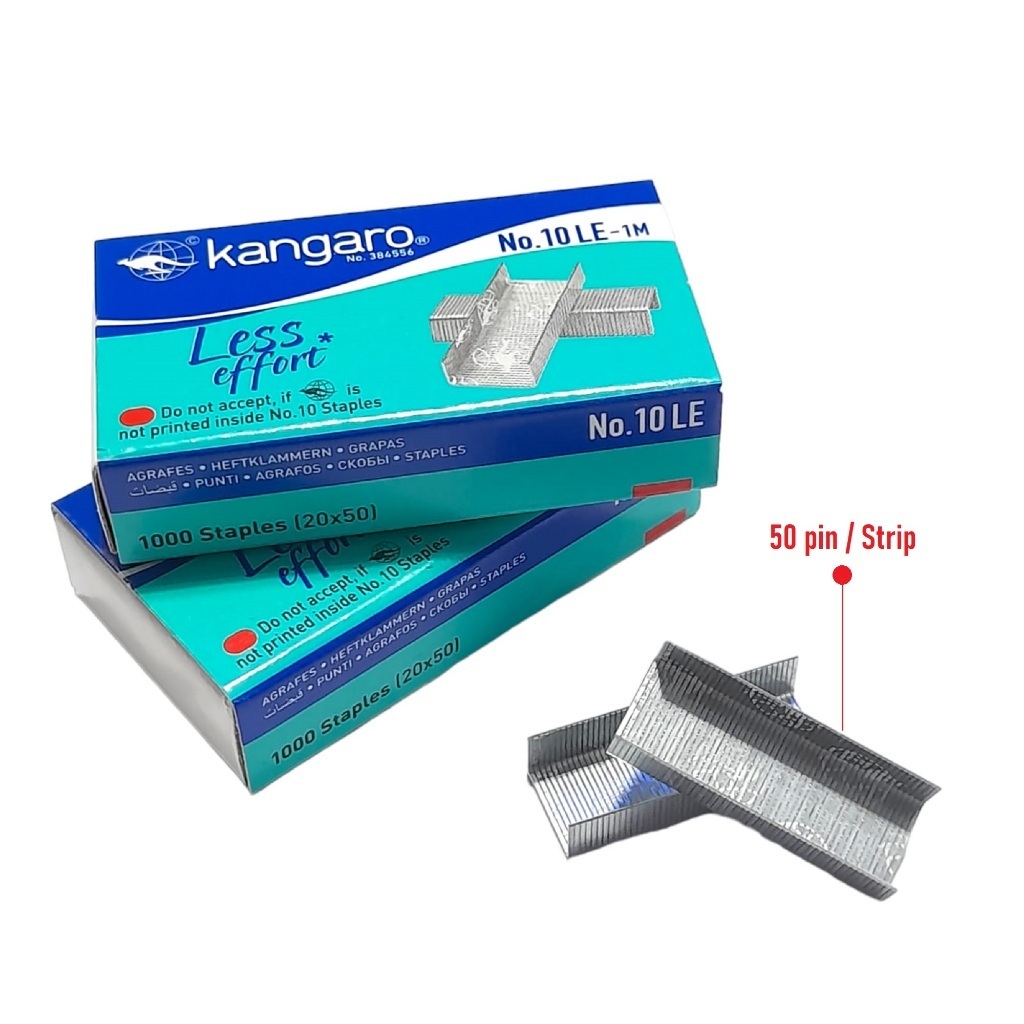 

Isi Staples Kecil No 10 LE Kangaro / Isi Hekter Less Effort Save Power Kangaro / Necis