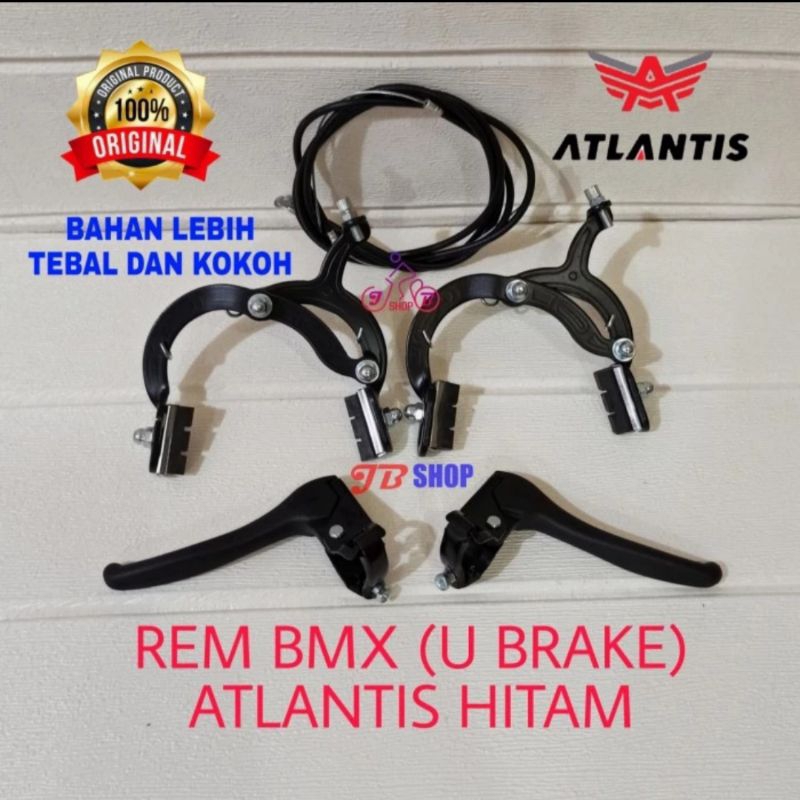 REM U BRAKE JEPIT SEPEDA BMX MINION ANAK LIPAT TEBAL HANDLE HANDEL U BRAKE SET