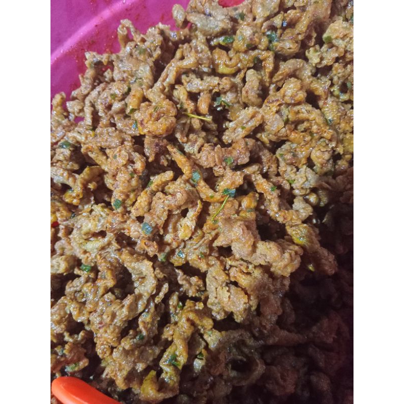 

Usus & Kulit ayam krispy daun jeruk