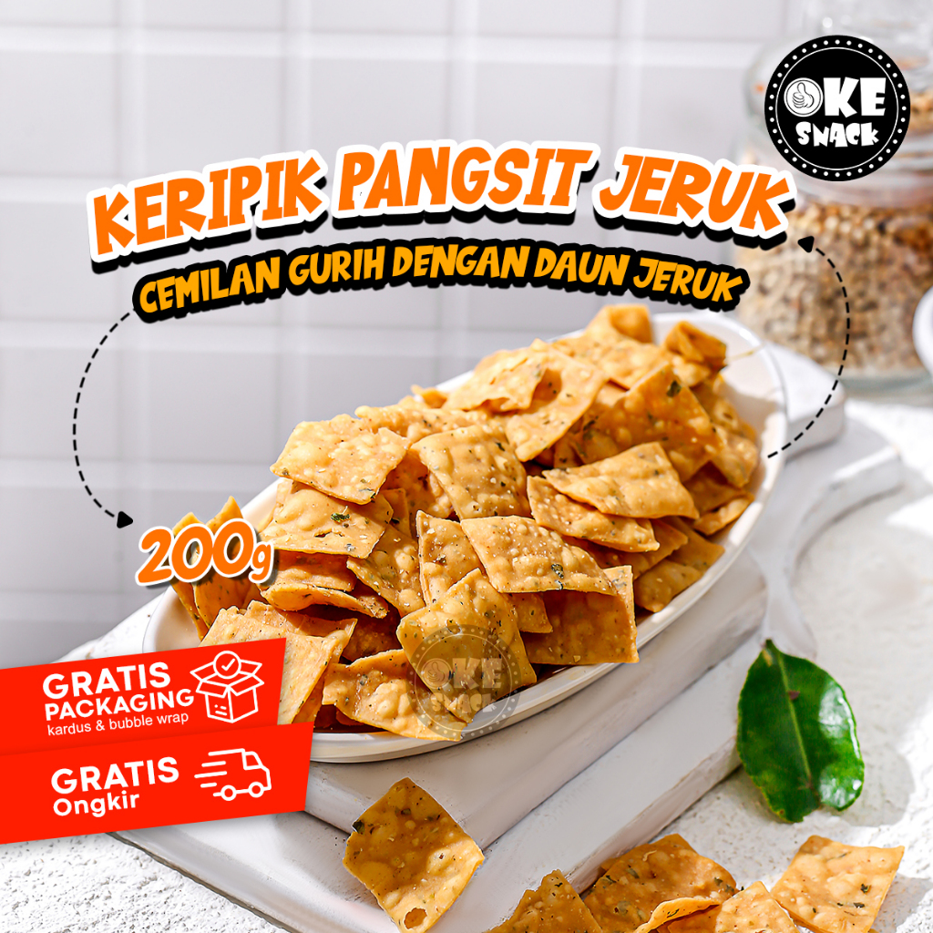 

Keripik Pangsit Jeruk 200gr