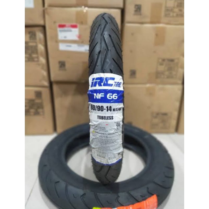 BAN DEPAN TUBELESS IRC NF66 UNTUK MOTOR BEAT,VARIO,SPACY,SCOOPY