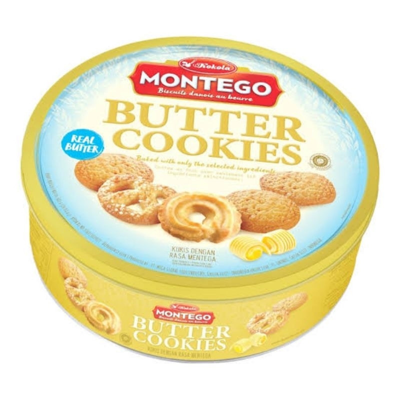 

Montego Danish Butter Cookies kaleng / BISKUIT BISCUIT KALENG MURAH