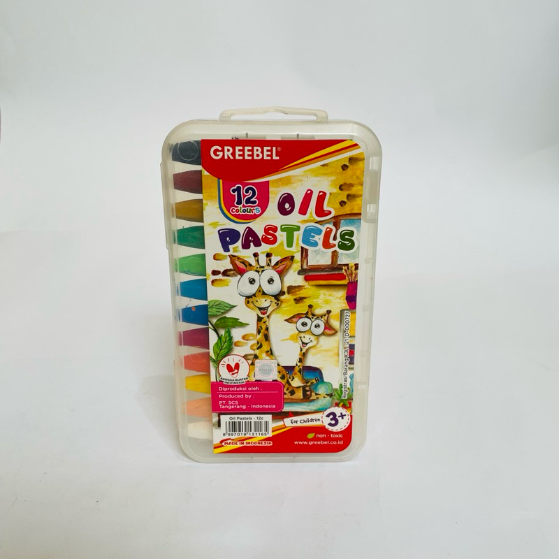 

Crayon Oil Pastels GREEBEL 12 Warna