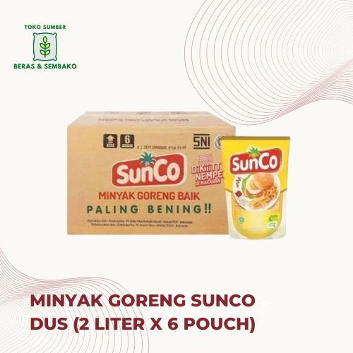 

Minyak Goreng SUNCO Dus (2 Liter x 6 Pouch)