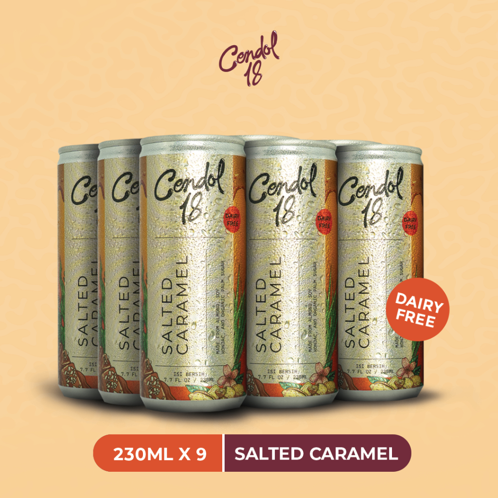 

(BUNDLING 9 Pcs) Cendol 18 Kaleng 250ml - Varian Salted Caramel