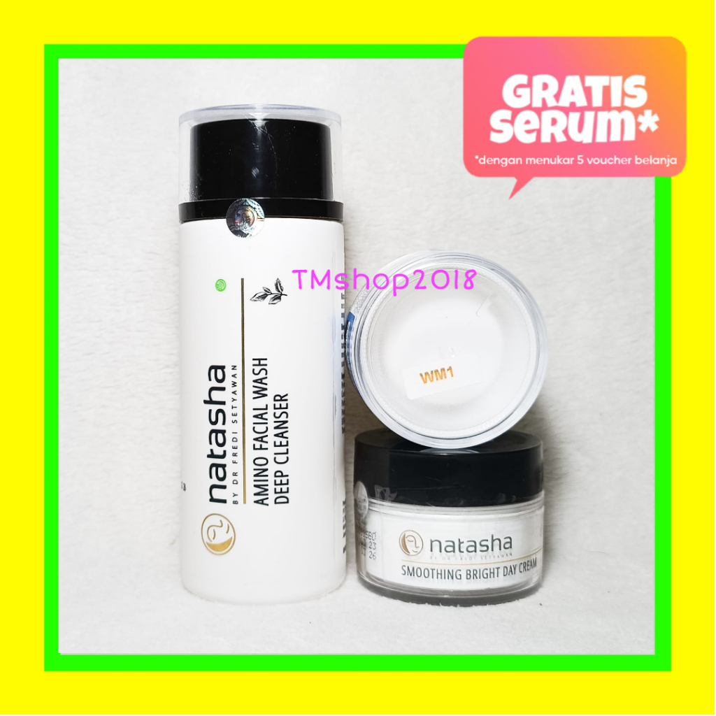 Natasha Skincare Paket Glowing Basic (Amino,SmoothBright,WM1) by dr Fredi Setyawan Original Pencerah