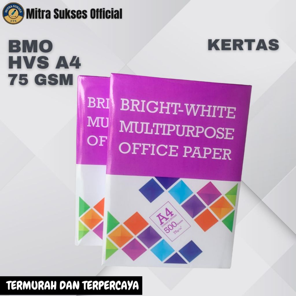 

KERTAS HVS A4 BMO 75 GR [1 RIM]