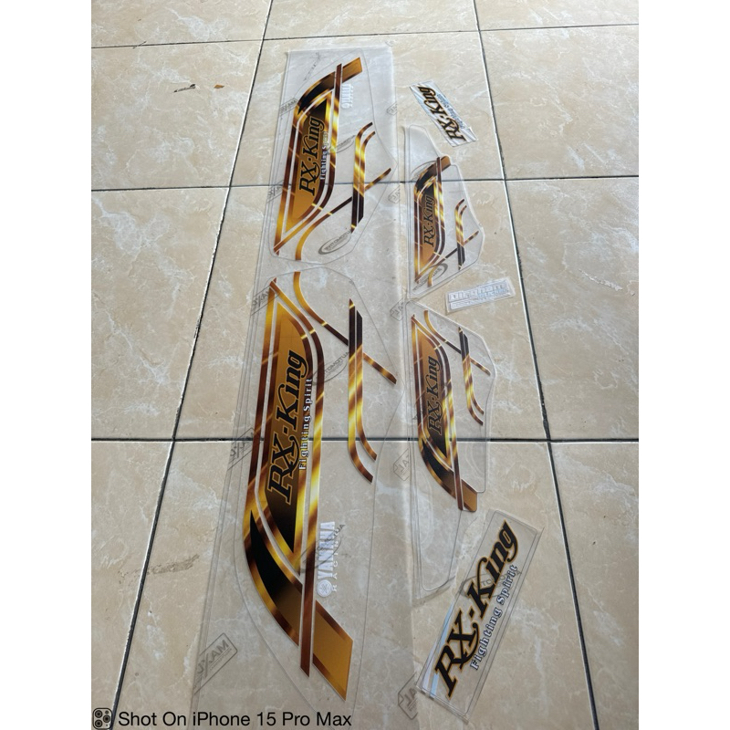 Striping rx king gold transparan