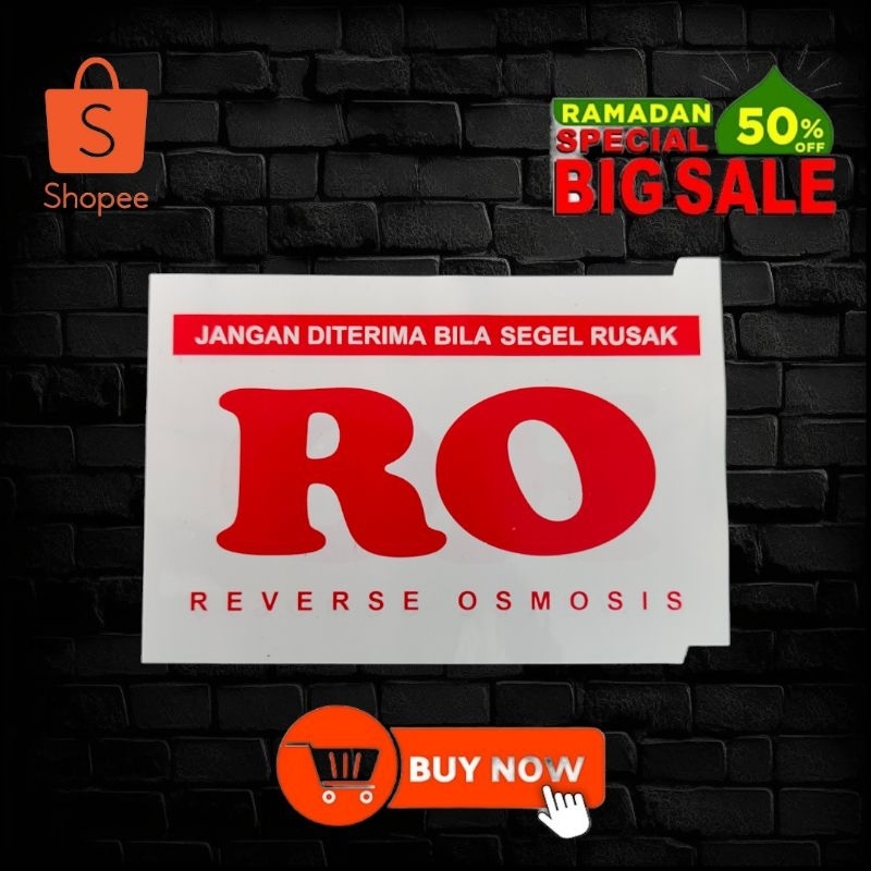 Segel Galon RO PUTIH Tulisan Merah 200 Pcs