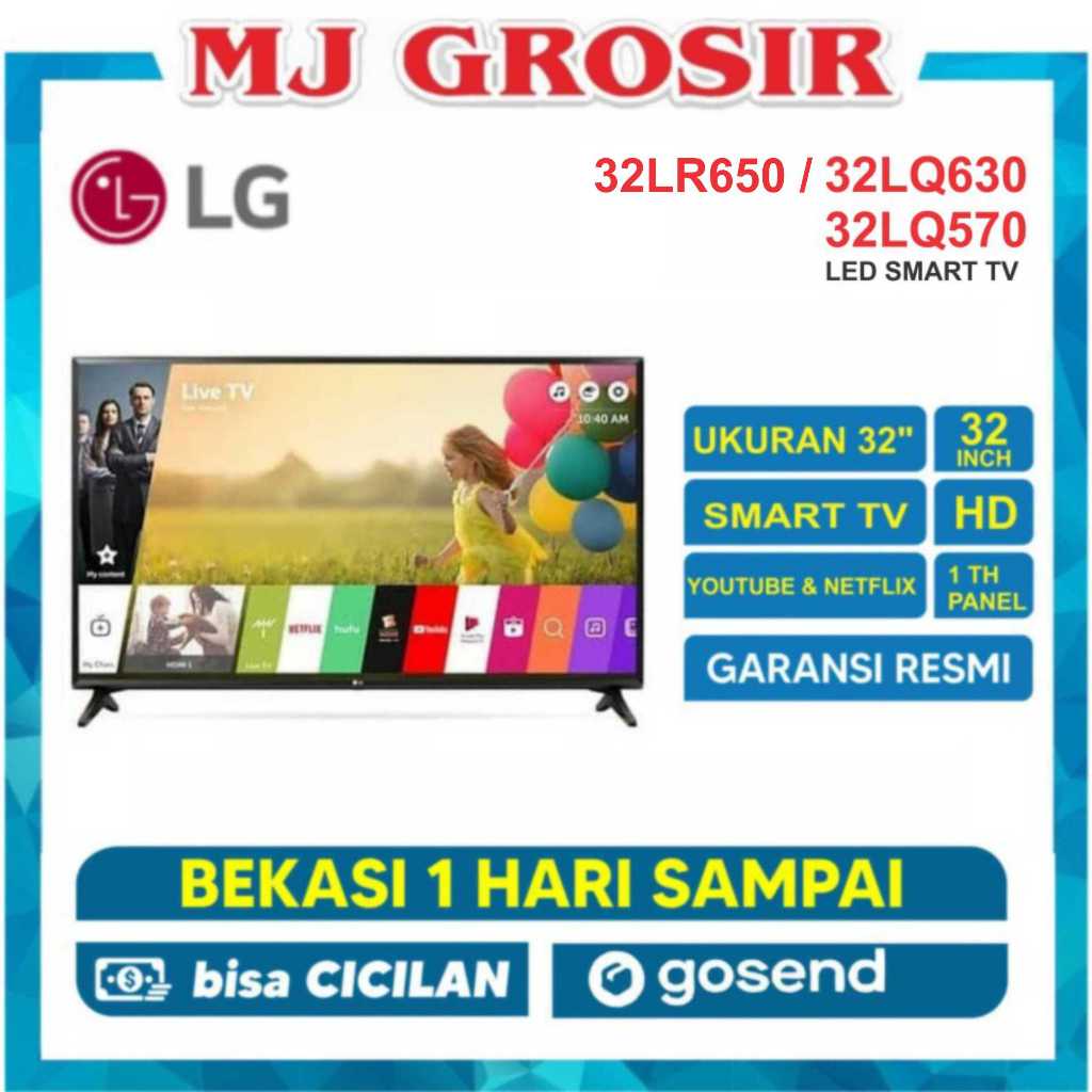 LED TV LG 32" 32LR650 / 32LR600 / 32CV / 32S4K / 32HE50 / 32H5000 32 INCH USB MOVIE SAMRT TV