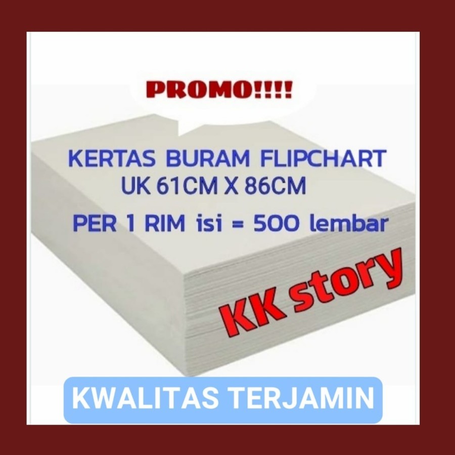 

Kertas Flip Chart Koran Buram Untuk Flipchart 60 X 90 - 1 rim