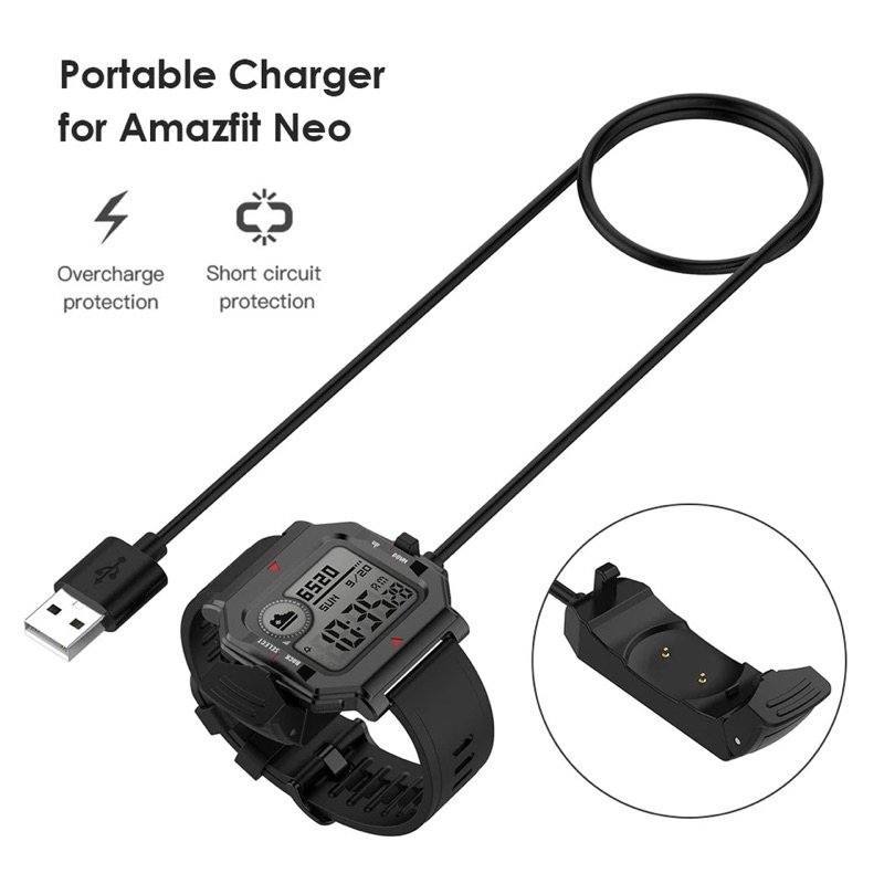 Charger Amazfit Neo A2001 Charger Magnetic USB Kabel Premium Charger Amazfit Smartwatch