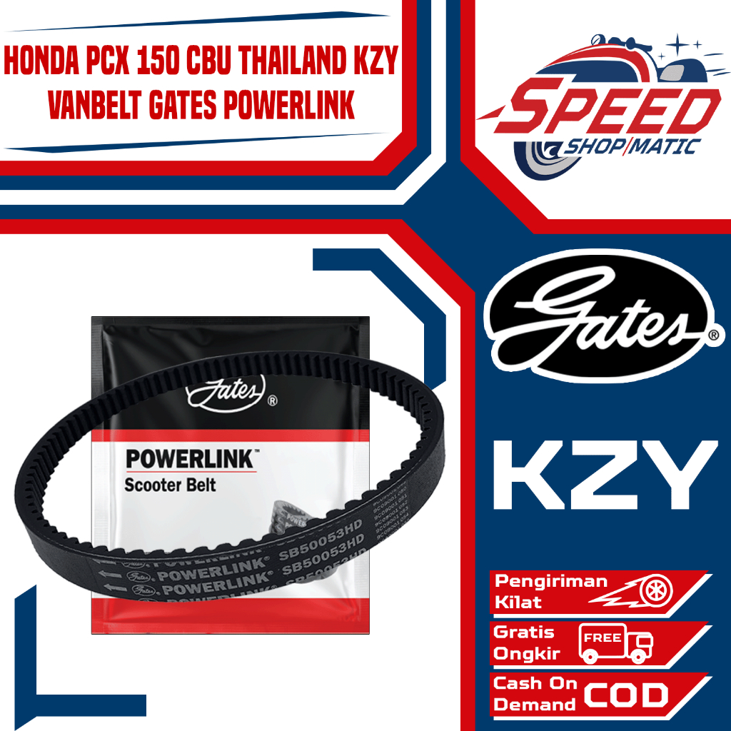 Vanbelt Van belt V belt Fanbelt PCX 150 CBU Thailand KZY Gates Powerlink