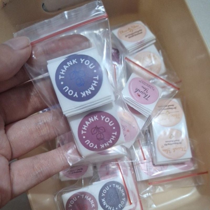 

[50pcs] Stiker thank you