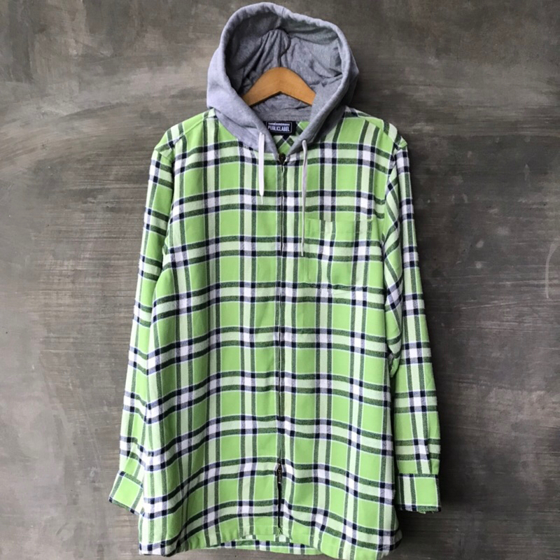 The hundreds flannel hoodie