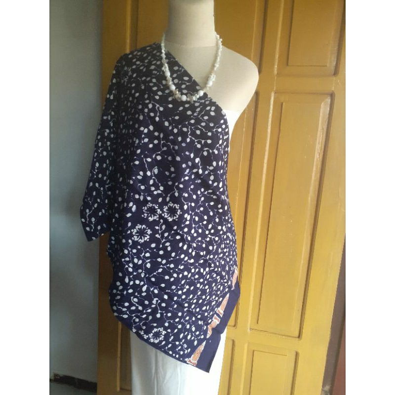 Batik caplis nyawiji navy