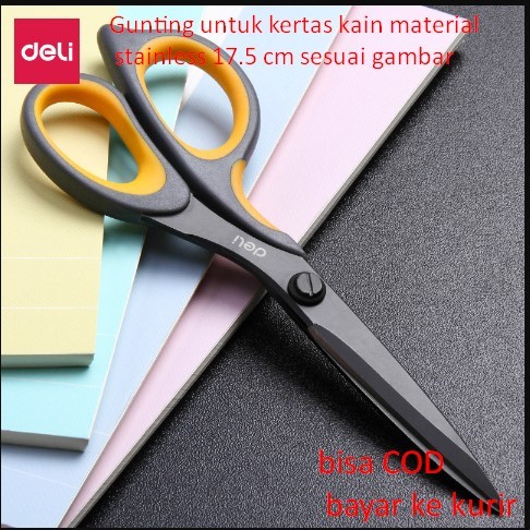 

Gunting untuk kertas kain material stainless 17.5 cm sesuai gambar