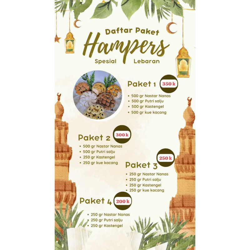 

Paket Lebaran / Hampers / Nastar / Kue Kering