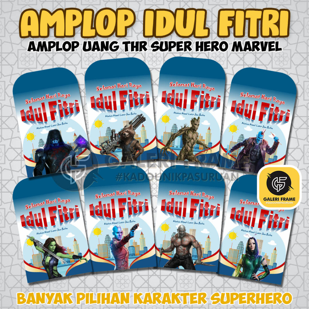 

AMPLOP LEBARAN HARI RAYA IDUL FITRI | AMPLOP LEBARAN SUPERHERO | AMPLOP SUPERHERO | ANGPAO LEBARAN | ANGPAO KARAKTER MARVEL