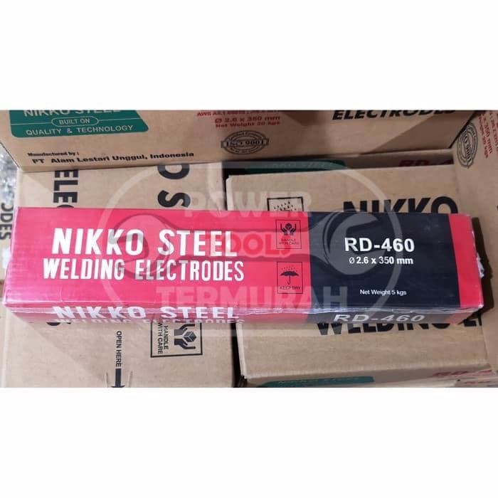 KAWAT LAS NIKKO STEEL 2.6MM (5KG) RD460 RD 460 RD-460 MAKASSAR