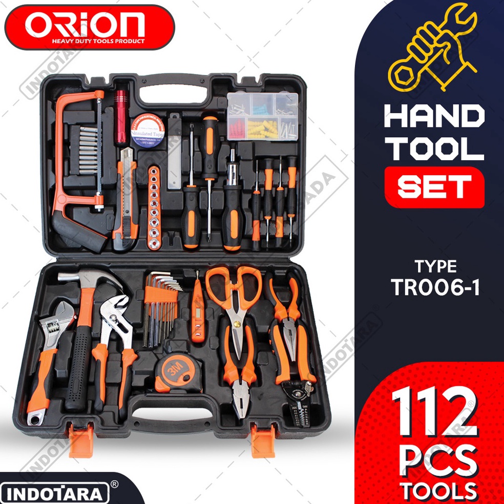 TERBARU Hand Toolset Tool Kit Set Toolbox Orion  TR61