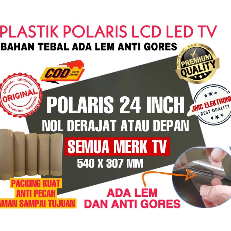 ready POLARIS LCD 24 INCH  DERAJAT TOSHIBA REGZA POLARIZER POLARISER POLARIZED 24IN LUAR 5437 mm