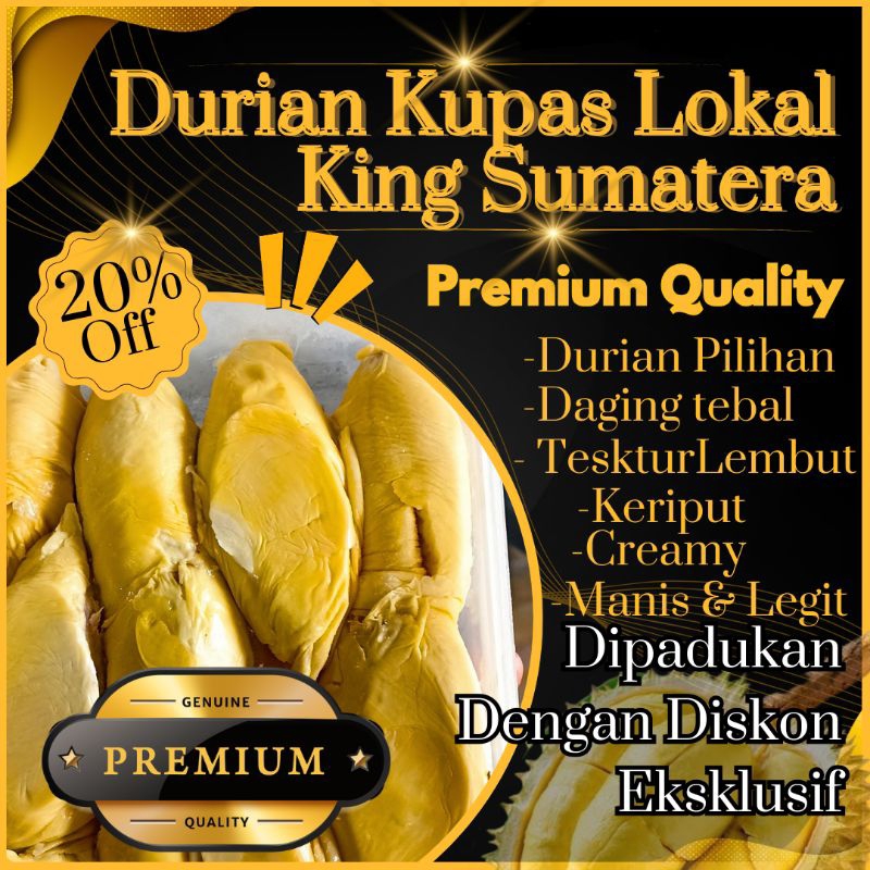 

MAKANAN DURIAN KUPAS MEDAN/DURIAN KUPAS/DUREN MEDAN DURIAN KUPAS UCOK SUPER/ [TERMURAH]/