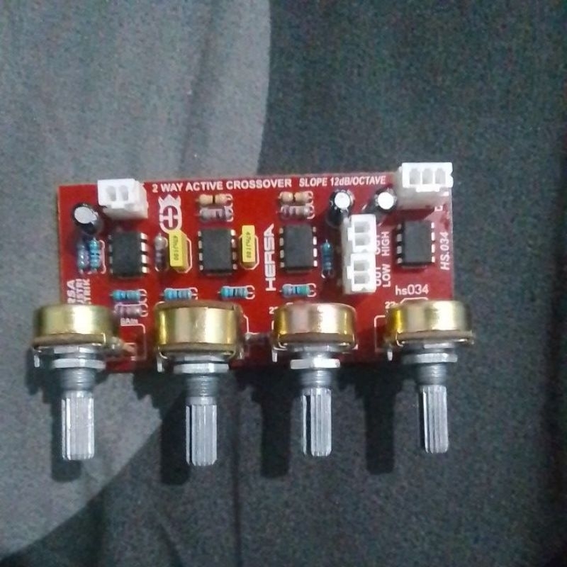 crossover aktif 2 way gler