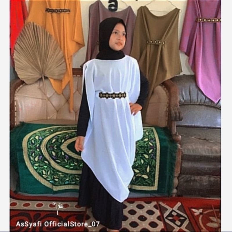 Outher Kaftan Rinjani Anak// Outher Kaftan// Pakaian Atasan Anak Buat Lebaran// Coupel Anak dan Bund