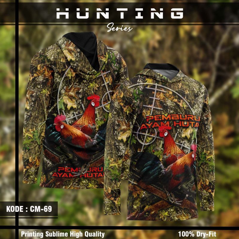 Baju Camo Hunting Berburu / Kaos Camo / Jersey Camo