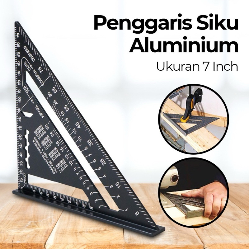 

HS Penggaris Siku Segitiga Tukang 7 Inch Speed Square