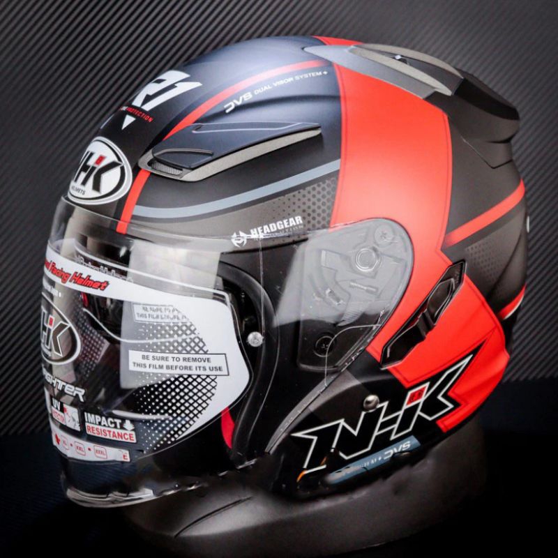 HELM NHK R1 NAPOLEON MOTIF BLACK RED DOP