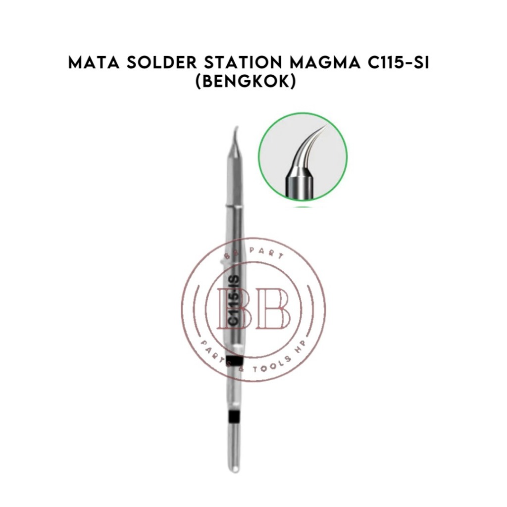 MAGMA C115-si  / C115 si - Mata Solder Station Bentuk Bengkok Lancip