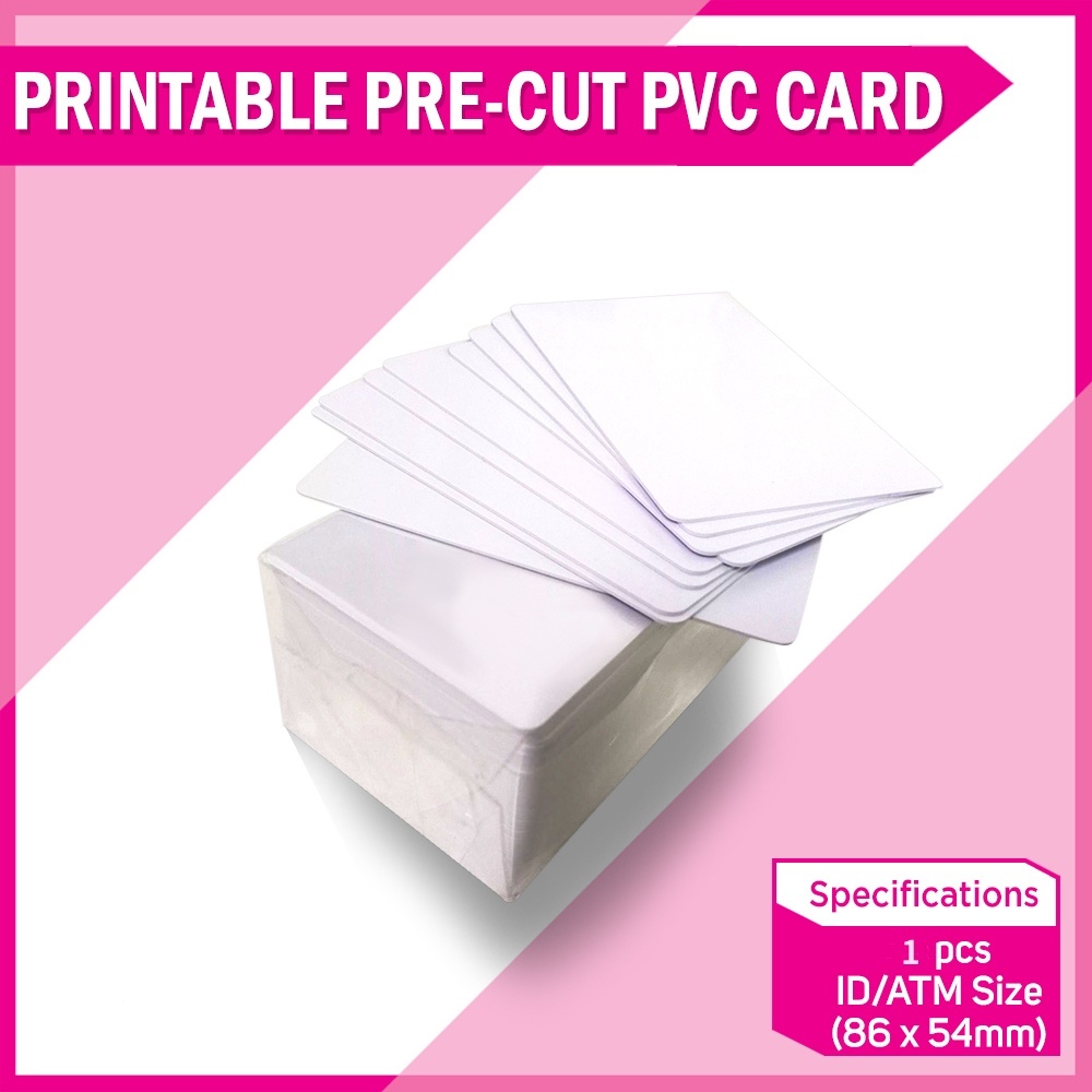 

Thermal PVC ID Card/Kartu PVC/Blank Card ID PVC/Kartu Polos/Kertas ID Card/Kartu Pra-Potong PVC 86*54*0.8MM