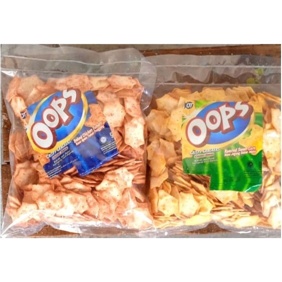 

Oops Cracker All Variant Kiloan Asli 300gr 250gr 200gr / Snack Kiloan Asli Oops Cracker Varian Ayam Goreng, Ayam Tomat Panggang, BBQ, Spicy, Jagung Bakar